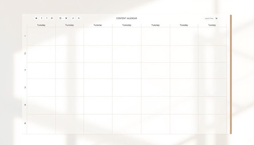 content calendar template